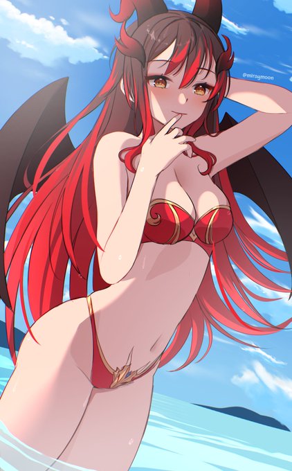 wanna go for a swim? ???

art by the amazing @miraymoon :>

#VTuberEN #VTuberUprising #aledraw https://t