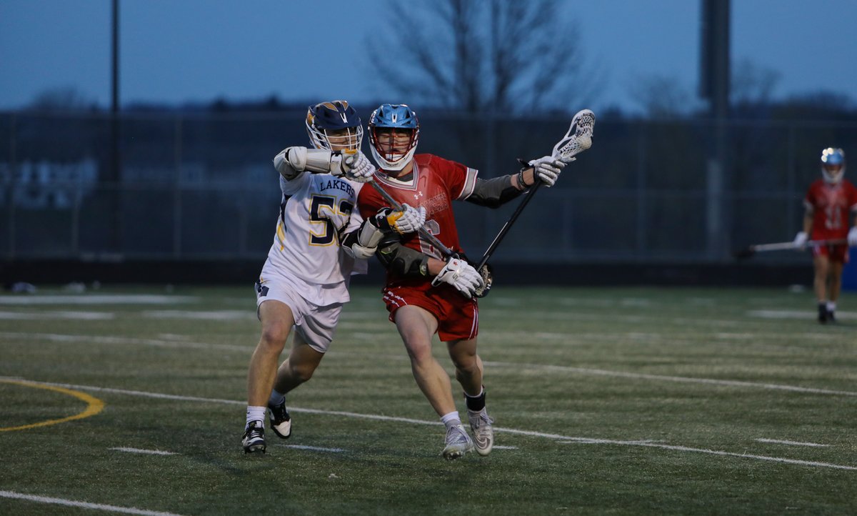 LaxPlayground's tweet photo. New uniforms and helmets for @BSMBoysLax but a similar result over @LakersLax 

📷: @mnlaxhub https://t.co/OeqM5Q3gRC