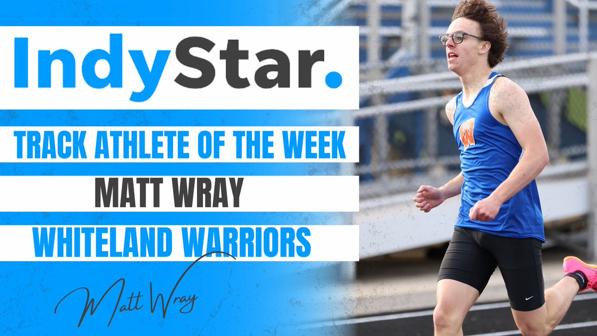 Matt Wray takes home the Indy Star Track Athlete of the Week with over 7,200 votes! He’s the real deal folks!