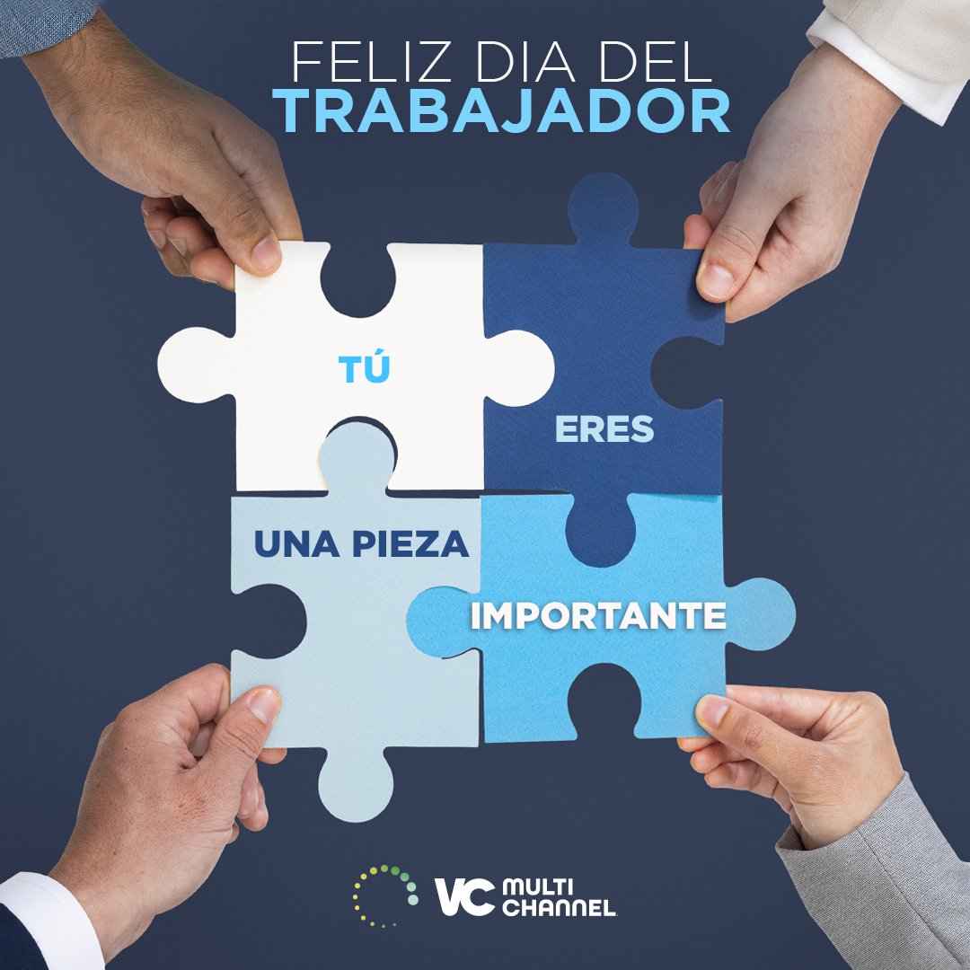 multichannelve's tweet photo. En Vc Multichannel celebramos tu esfuerzo, valor y constancia, por que tú eres nuestra pieza más valiosa. ¡Feliz Día Del Trabajador! 🤩
#VCMultichannel #DíaDelTrabajador #1Mayo https://t.co/j7HvxY6U82