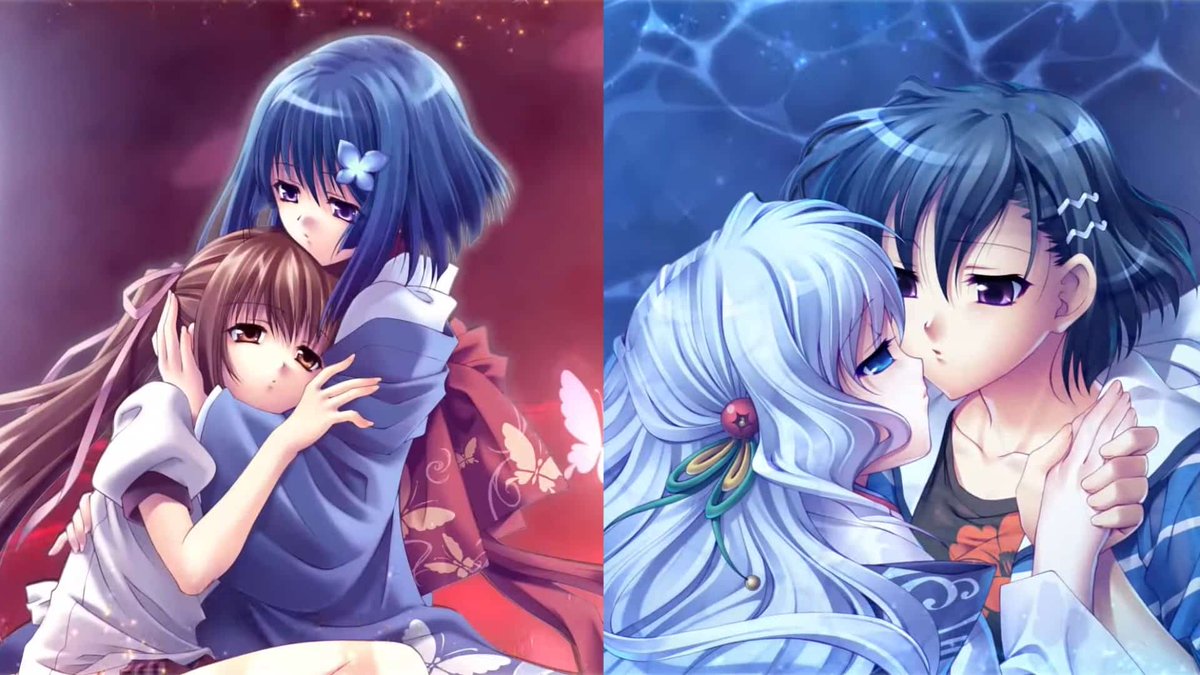 Noisy Pixel on Twitter: "Classic Yuri Visual Novels 'Akai Ito' and 'Aoi