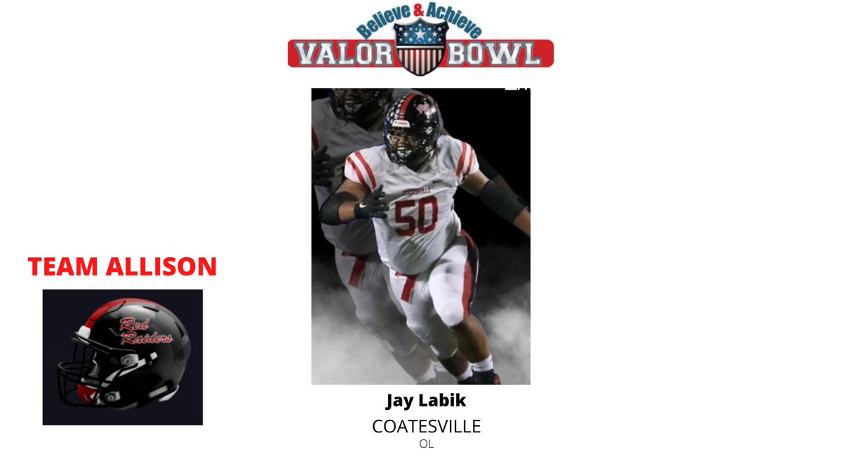 AValorbowl's tweet photo. 2023 Believe &amp; Achieve Valor Bowl Selection!!! https://t.co/zVXAqEW5Ev