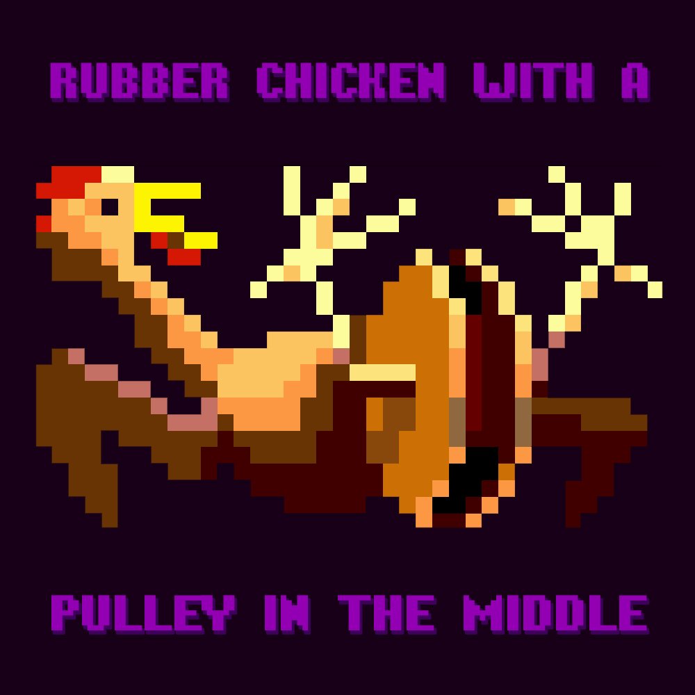 Hmmm... A rubber chicken with a pulley in the middle... What possible use could that have?

Is this the most random item you've ever encountered in a game?