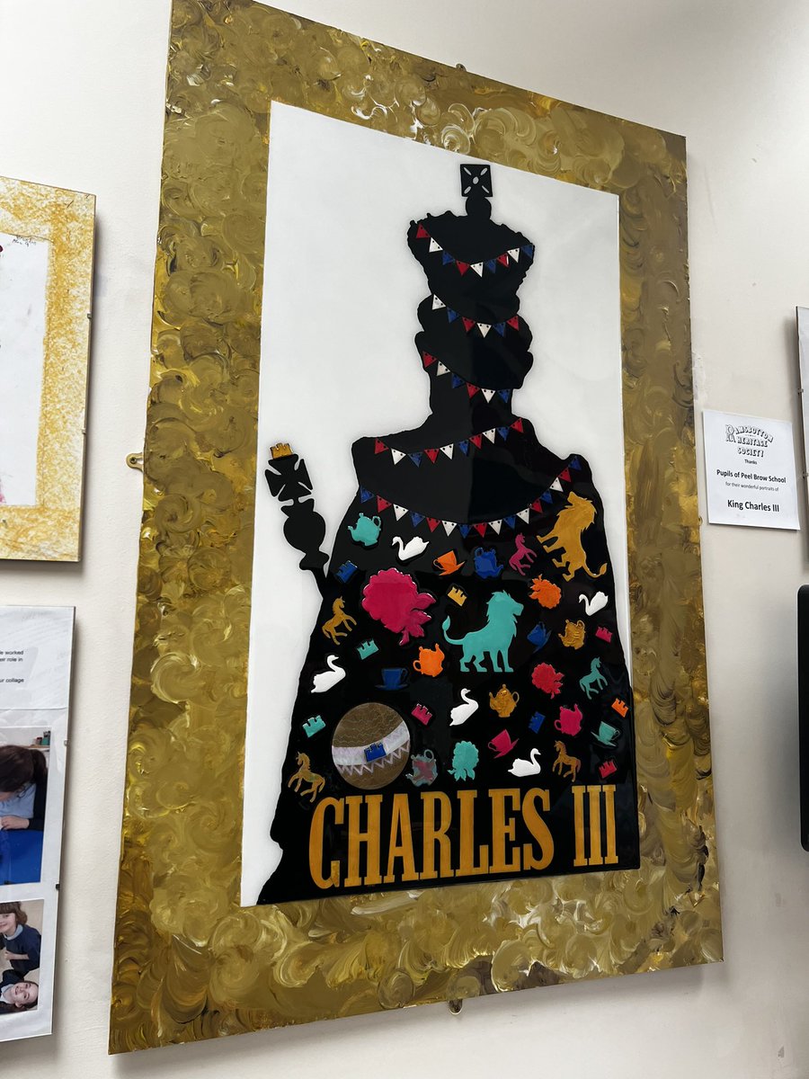 PeelBrowSchool's tweet photo. We’ve are so proud of our artists from across the school. They have worked with @LizTresinart and The Ramsbottom Heritage Society on an exhibition which is in the library. We visited today to see their work on full display. #happy #proud #successful #challenged https://t.co/wp8pFxAIDx