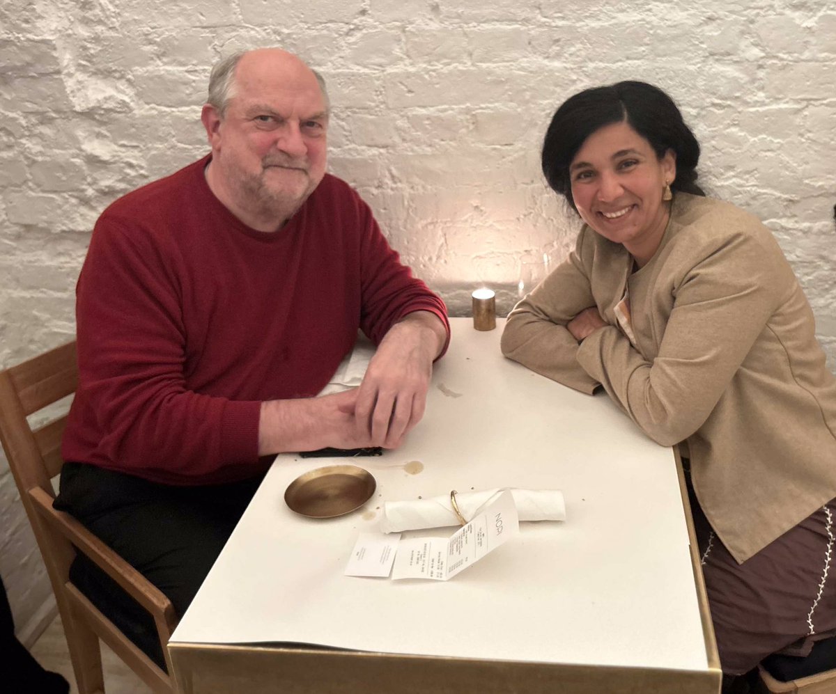 SabetFatma's tweet photo. My trip to London this week started with a celebration of my successful doctorate viva with my 1st supervisor Prof @JustinDillonUCL at Ottolengi #Nopi in Soho! What a treat and an honour! 🙏🏽 for excellent mentorship & inspiring work ethics! https://t.co/yk5snJBsM2