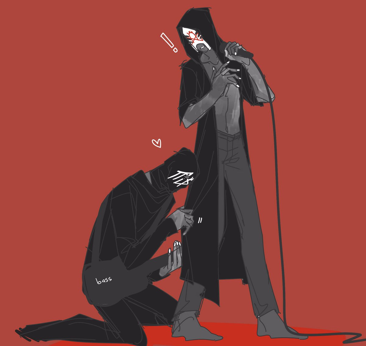 That one time during Jaws #sleeptoken 

Sorry I can’t draw instruments🙈