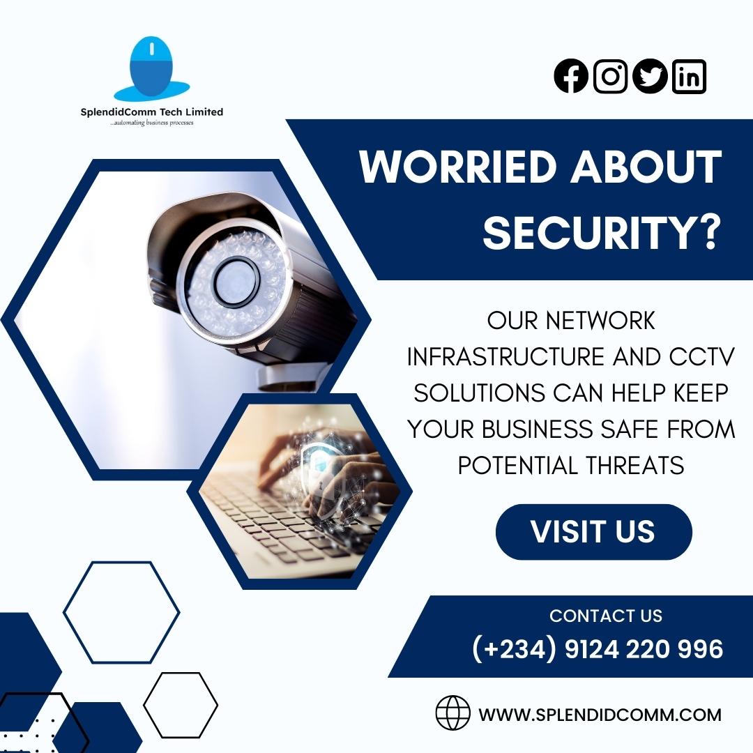 Splendidcomm_t's tweet photo. 📷 Worried about security? Our network infrastructure and CCTV solutions can help keep your business safe from potential threats. 📷📷📷

#securitysolutions #networkinfrastructure #CCTV #businesssecurity #threatprotection #securityservices #safetyfirst #securitycameras https://t.co/Oc9M0Z9Xrl