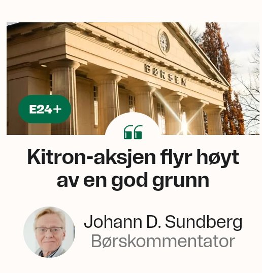 torh's tweet photo. Ei uke etter at jeg solgte hele beholdningen med 100 % gevinst. Burde blitt med vider. https://t.co/WCDraowRrc