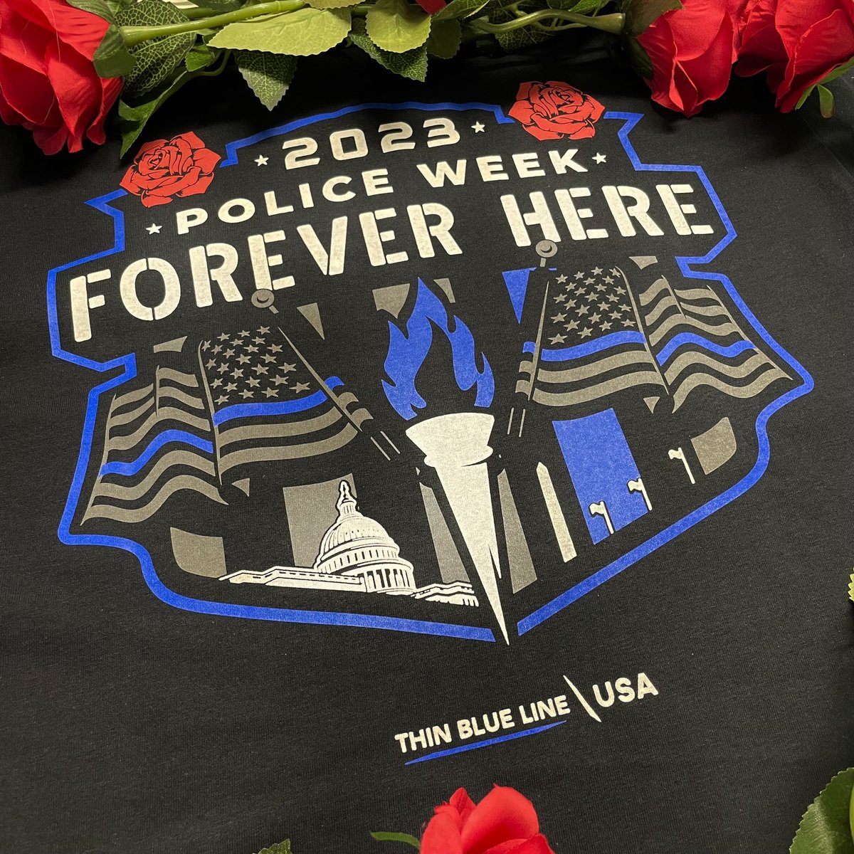 Forever Here For The Fallen. we admire the strength, support, and compassion that you have shown in response to the officers that we've lost in the line of duty. We hope you’ll join us in continuing to honor the fallen this upcoming #NationalPoliceWeek and every week.