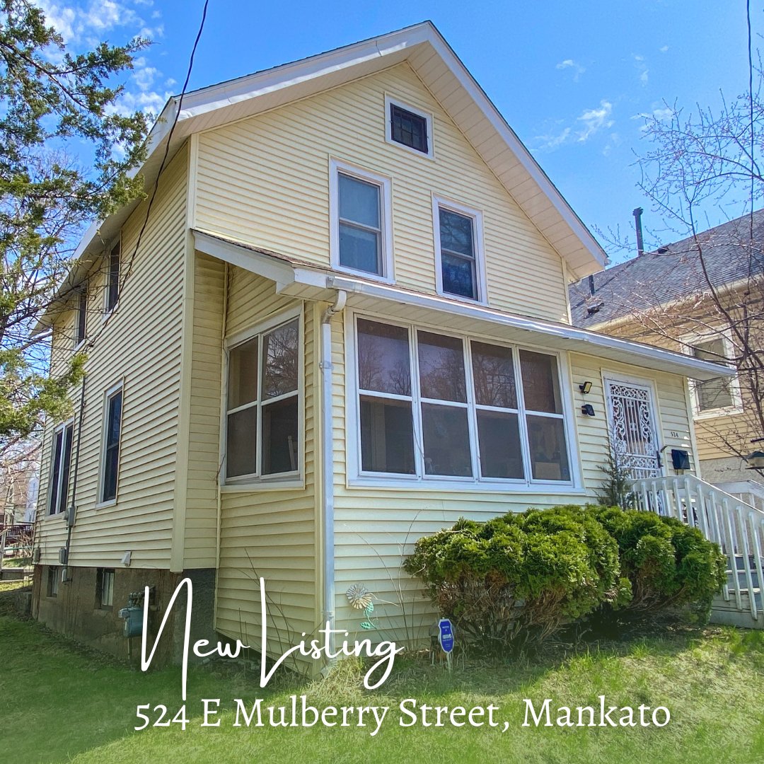 JBealREG's tweet photo. Welcome to 524 E Mulberry Street in Mankato!. 

Call Anthony White today at 952.393.1260 to set up your private showing.

MLS# 7032181
Price: $140,000 https://t.co/A2ZTgeespn
