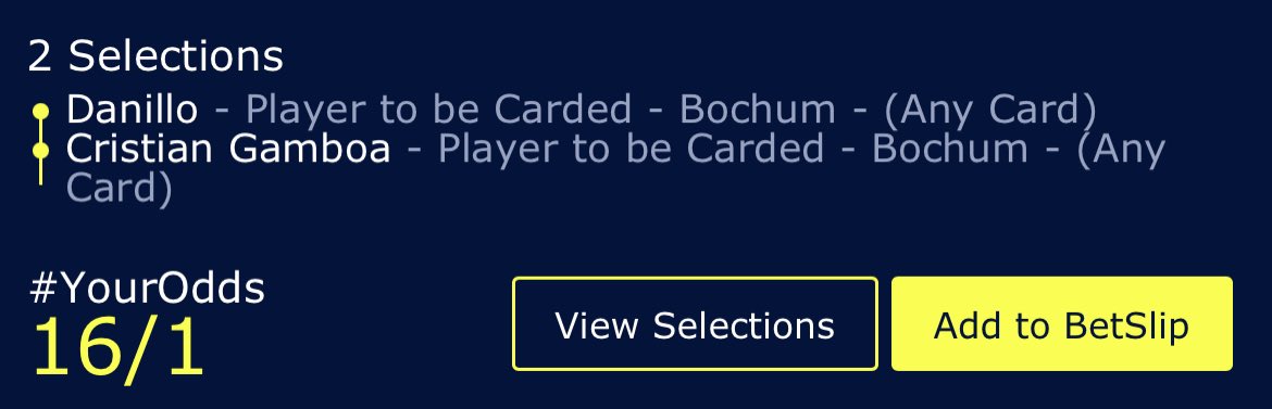 thecardstipster's tweet image. Bochum vs Dortmund Card Bets 🟨🟥