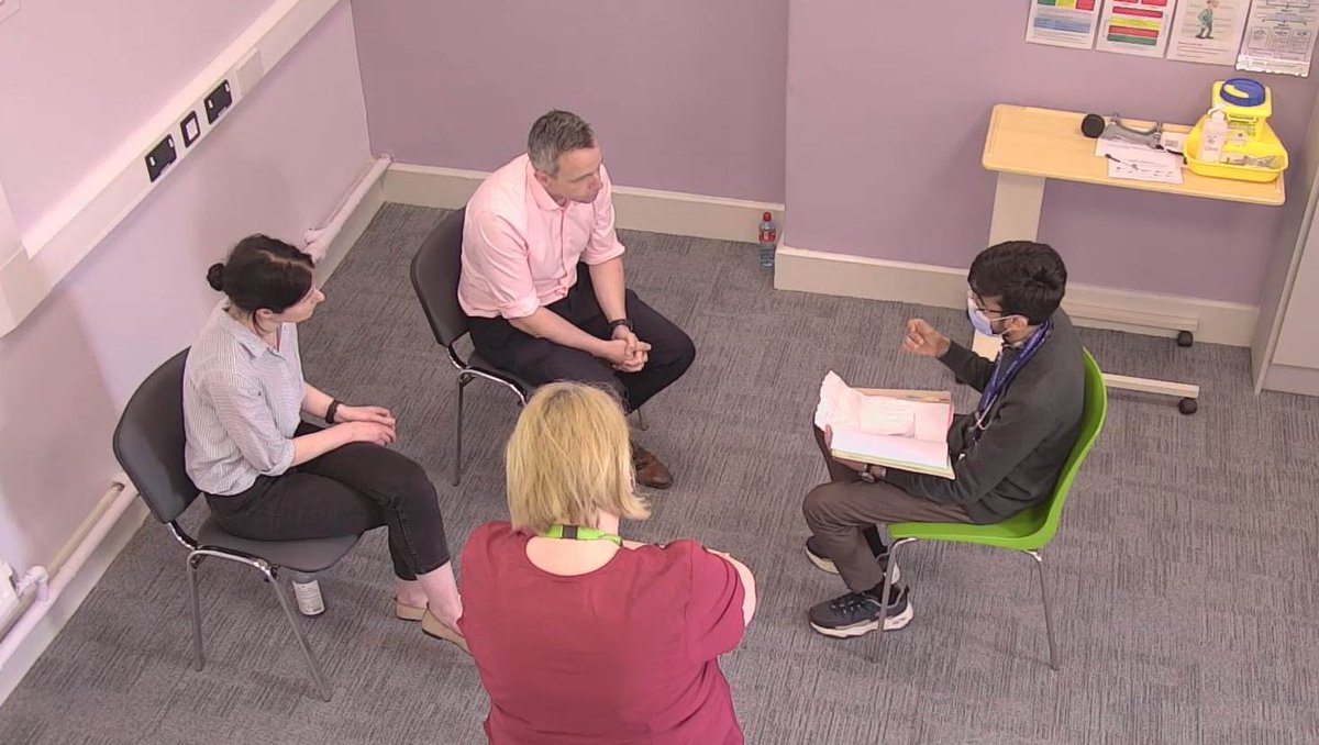 CookeJohnP's tweet photo. Yesterday, the #WICOP MDT worked together on a simulated scenario that we encounter often in practice. We had to deal with a simulated 78 year old (me!) who denied any issue with nutrition but had objectively lost weight. His daughter was very worried @SouthEastCH @UHW_Waterford https://t.co/xkcKBSGDeV