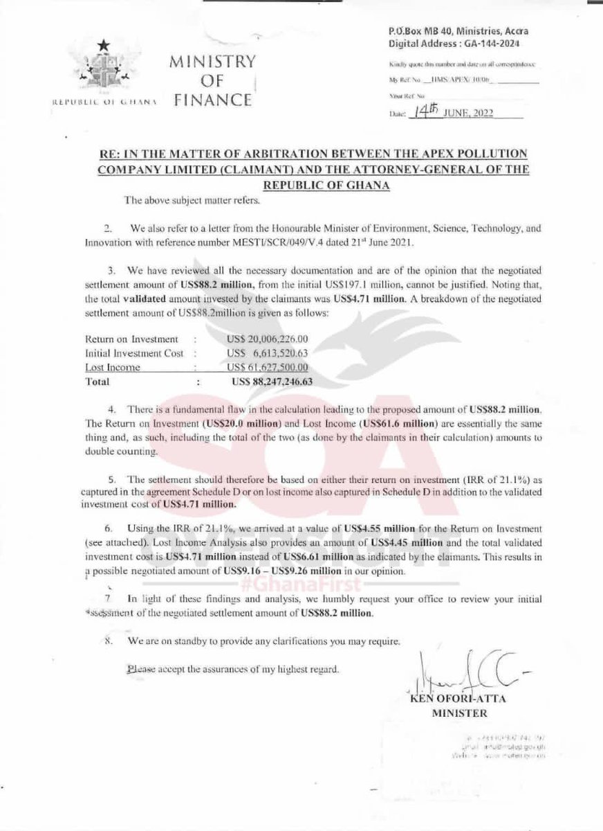 S_OkudzetoAblak's tweet photo. How Prof. Frimpong-Boateng Saved Ghanaians from a US$88.24million Contentious Judgment Debt, Why His Credibility Cannot Be Impeached &amp; A Clarion Call On Ghanaians To Continue Prof.’s Patriotic Example /4 https://t.co/oEhZZMK49d