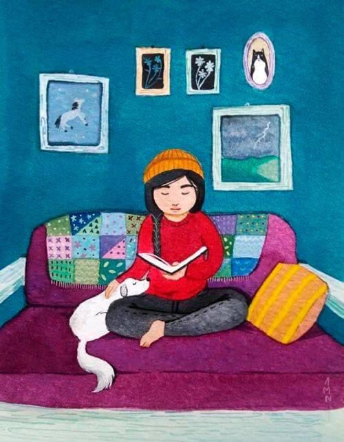 Paperbacks_Plus's tweet photo. Cuddled up on the couch with a blanket and a good book, I lost track of time as the rain fell steadily outside my window.

Abril Marquez "Rainy Afternoon in the City" (https://t.co/UqbajBovbR)

#RainyAfternoon #cuddledup #goodbook #rainydayreader #introvert #booksanddogs #dogart https://t.co/b9IyNydxyG