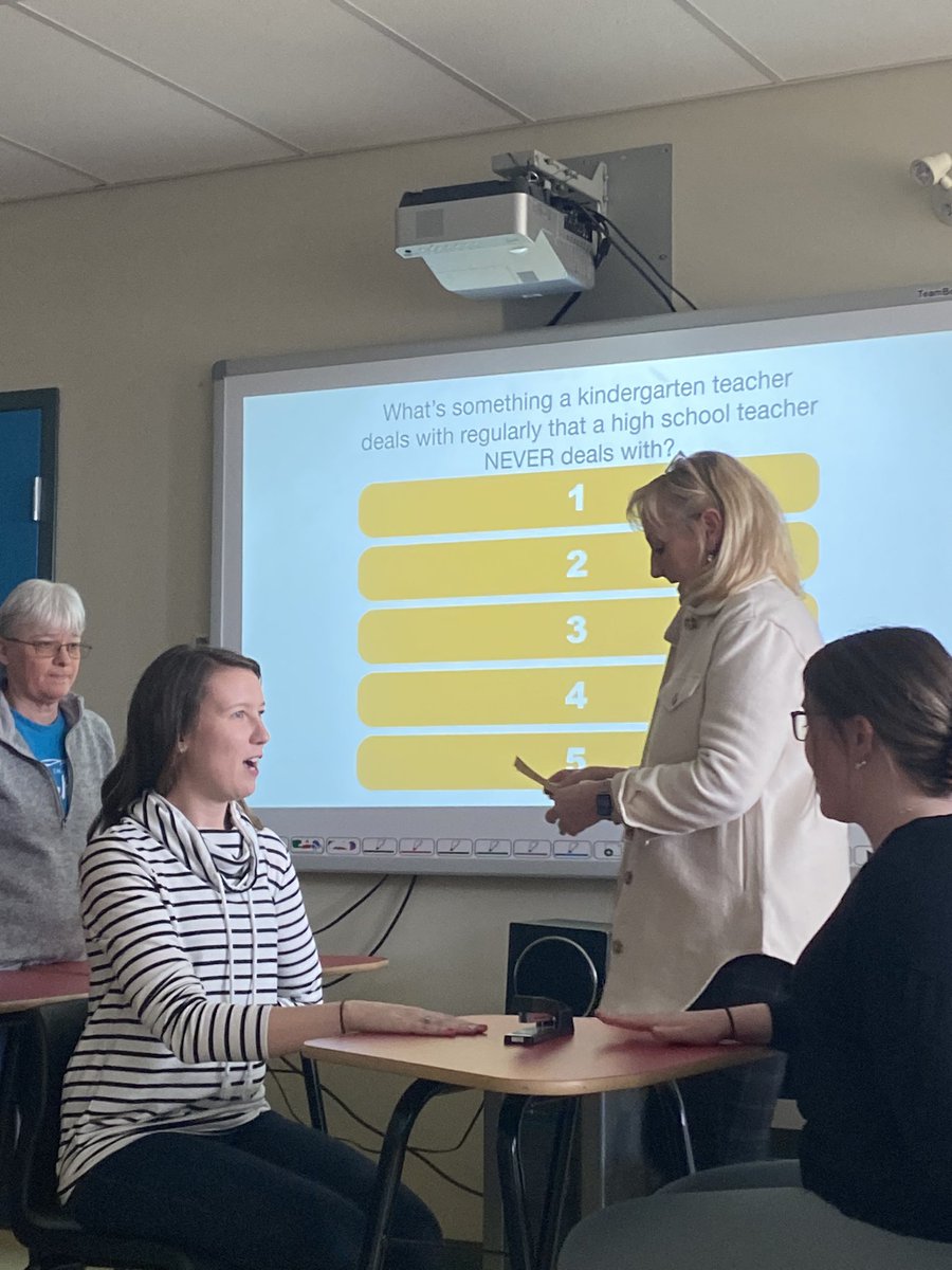 Today teachers learned about building relationships and making learning more engaging. The teacher version of family feud provided more than a few laughs this afternoon. Competition was alive and well in the LRC today.  Thanks to our host from @SISNLESD - Gwen Carroll!