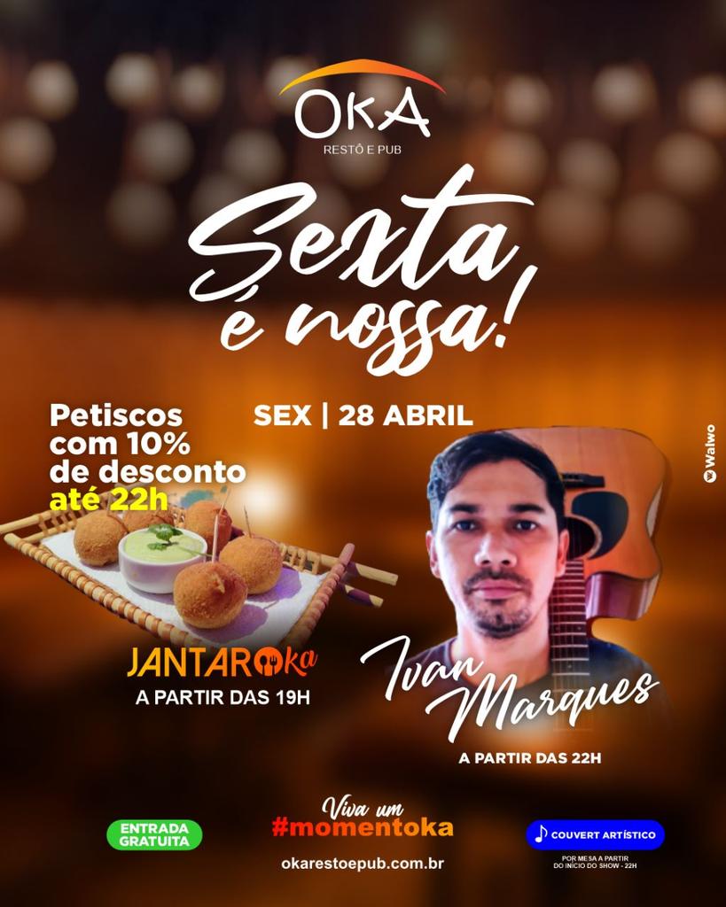 okarestoepub's tweet photo. Venha curtir a noite de sexta-feira no Oka Restô e Pub!  Temos uma programação especial para você aproveitar ao máximo o seu final de semana. https://t.co/j41qVZzvwD
