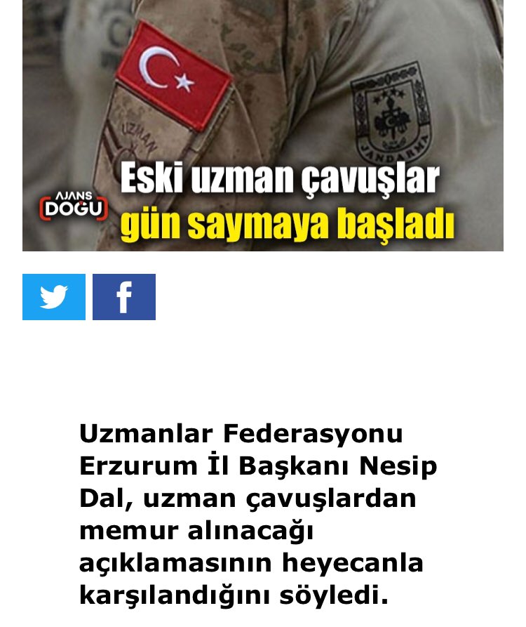 NesipDal's tweet photo. 3269 uzman erbaş kanununa tabi olarak çalışmış sözleşmesi bitmesine müteakip kendi isteğiyle ayrılmış olan uzman çavuşlar müjdeli haber bekliyor 
@RTErdogan @suleymansoylu @vedatbilgn @fuatoktay uzman çavuşlar #uzmançavuşlar https://t.co/OLGHezF2P0