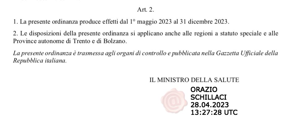 LongCovidItalia's tweet photo. 🔴#BREAKING Today 🇮🇹.@MinisteroSalute extends OBLIGATION of #masks in all social & health facilities throughout the national territory until 31.12.2023. We thank all the 🇮🇹actors who contributed to extend this measure of public health. #LongCOVID #CovidIsNotOver #COVIDisAirborne https://t.co/KLUabEX07J