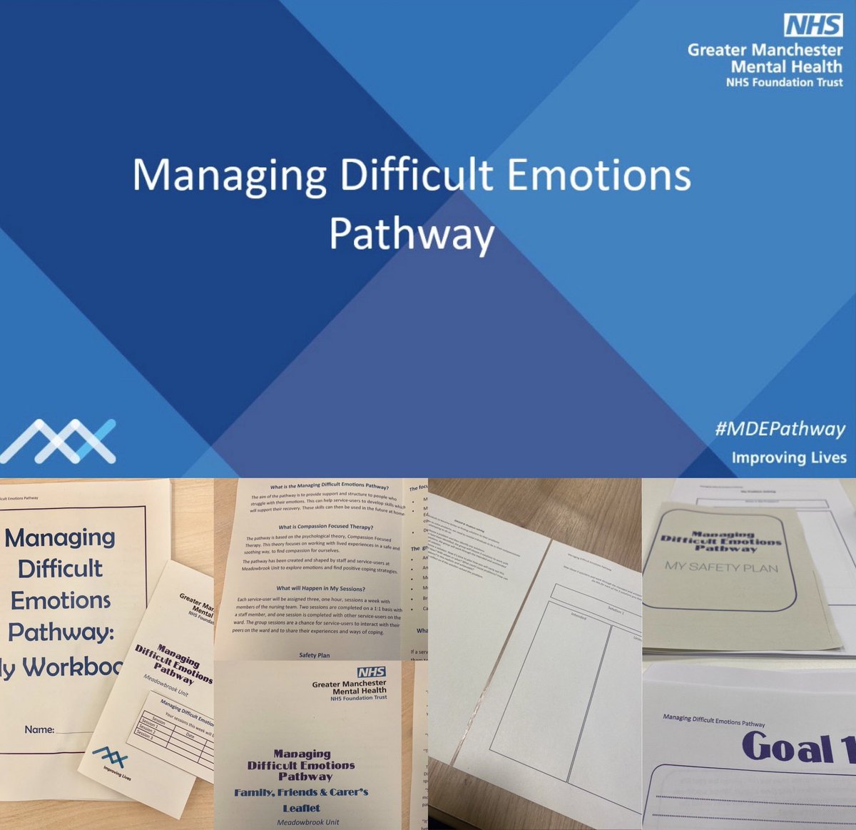 CaraOates1's tweet photo. This April marks the 4th YEAR anniversary of our Managing Difficult Emotions Pathway.
We remain incredibly proud of the MDE Pathway & the significant improvement it has made to the care we deliver & our patient experience.
@GMMH_NHS
#TakeALookAtMeadowbrook #MDEPathway https://t.co/rgqFm4IUR7
