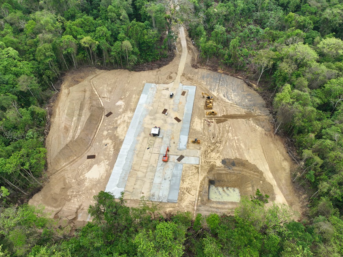 TouchstoneExp's tweet photo. The Cas-C site has progressed since #TXP last posted on April 13th.  The access road is now complete, and the only remaining work is the concrete pad, which is approximately 70% complete.  Once the pad is complete, we will begin to move Star Valley Rig 205 to the site. https://t.co/u8WtMQn2Ks