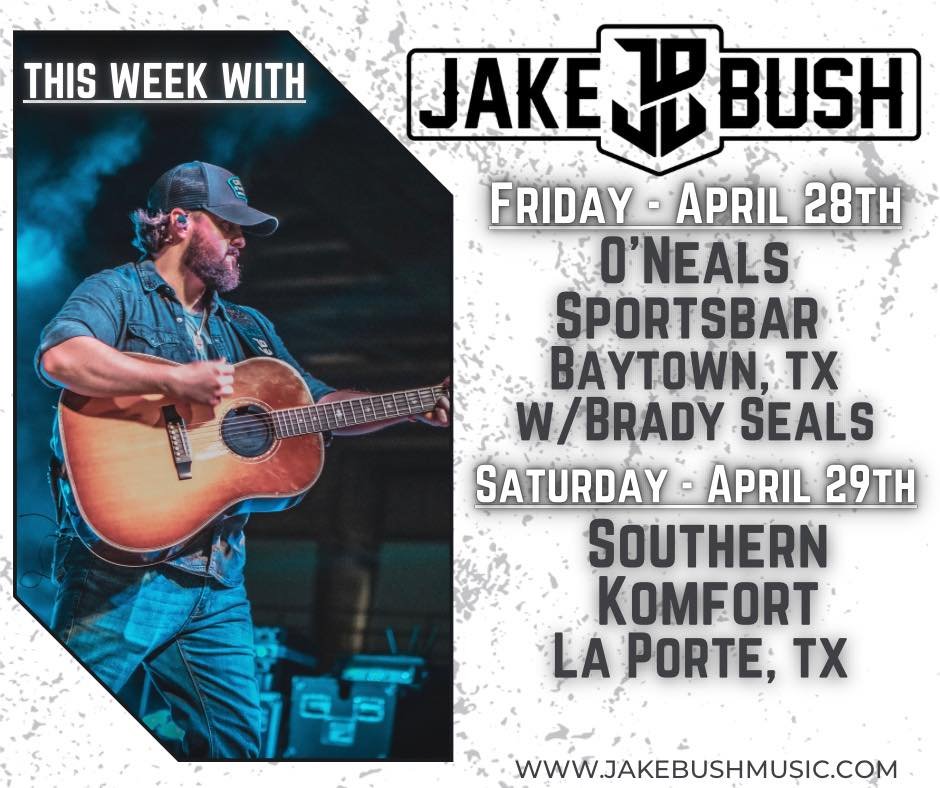 DillonSteen's tweet photo. TONIGHT! @TheJakeBushBand opens the show for Brady Seals at O'Neals Sportsbar & Grill in Baytown! #NameOnIt https://t.co/EPAqhJmMpV