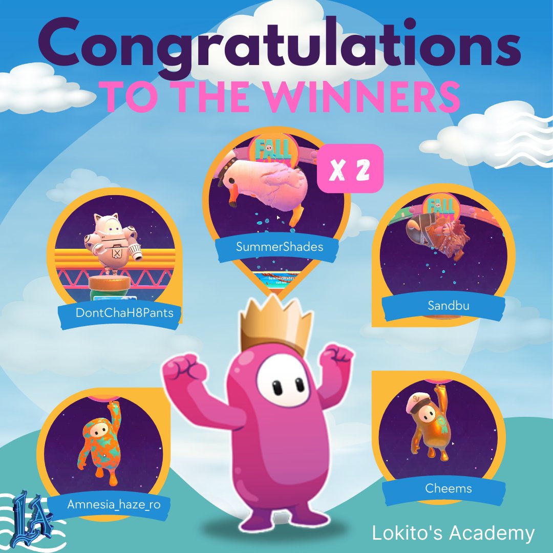 🌟FALLGUYS WINNERS - 04/26/23🌟
💰 8000 in Total SAMA Rewards Given out!💰
GAMES: 
<a href="/inSummerShades/">summershades</a> @sandbusama <a href="/DontChaH8Pants/">DontChaH8Pants</a> <a href="/Cheemssssssss/">cheemssss</a> <a href="/fckftmny/">FCKFTMNY</a>
 
Raffles: 
TroopZie,  <a href="/Niburek1/">Niburek 🎧 $RECORDᅠᅠᅠᅠᅠᅠᅠᅠᅠᅠᅠᅠᅠᅠᅠᅠᅠᅠᅠᅠᅠᅠᅠᅠᅠᅠᅠᅠᅠ</a> @MonkeCrypto_ Vetle, <a href="/EXO_elrupero/">EXO_elrupero</a> <a href="/SweetsOfSama/">Sweets Of SAMA</a> xPipy <a href="/Stuart123481/">StuartB</a> <a href="/dvsl25638500/">devilll 🕹️</a> <a href="/Jabz004/">Jabz004</a>