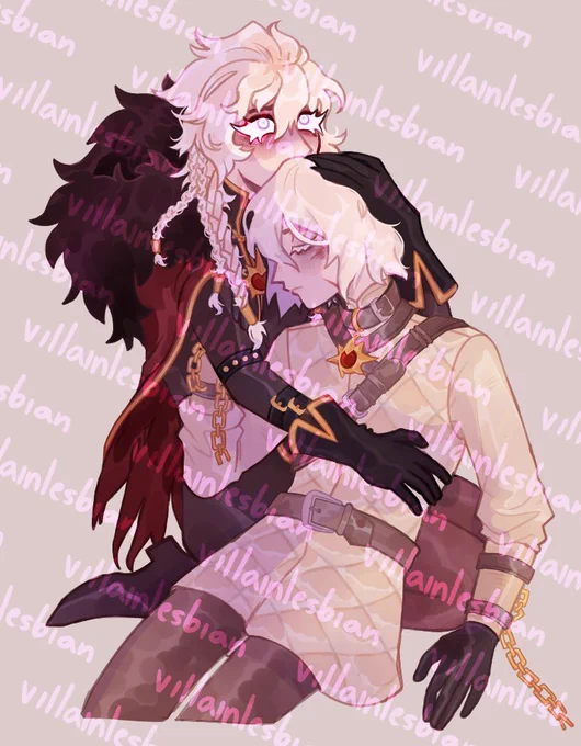 some pieces ive done for @/cuteknives !! #IdentityV