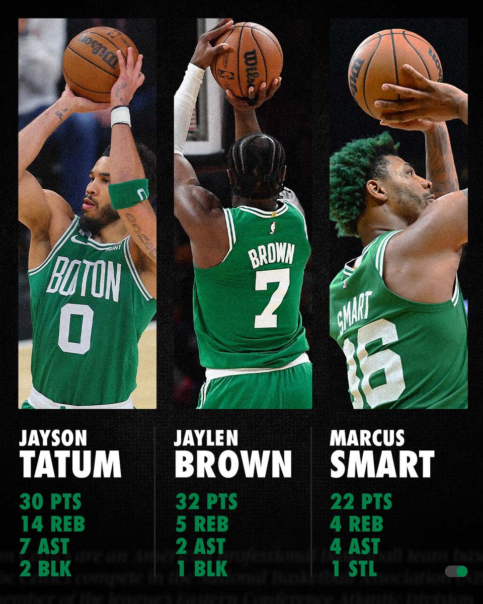 celtics's tweet photo. mess with this trio and you're asking for trouble 😤 https://t.co/sgdMMifukq