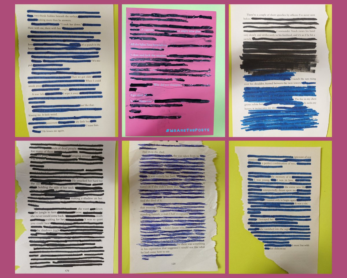 JCSP Library Clogher Road (@jcsplynottlib) on Twitter photo To celebrate #PoetryDayIRL our students made Spine Poems and Blackout Poems during library classes this week βοΈπͺΆπ
Check out some of their amazing poems below πβ¨π€©
<a href="/ClogherRoadCC/">Clogher Road Community College</a> <a href="/jcsplibraries/">JCSP Library Project</a> <a href="/poetryireland/">Poetry Ireland / Γigse Γireann</a> <a href="/PoetryDay_IRL/">Poetry Day Ireland</a> To celebrate #PoetryDayIRL our students made Spine Poems and Blackout Poems during library classes this week βοΈπͺΆπ
Check out some of their amazing poems below πβ¨π€©
<a href="/ClogherRoadCC/">Clogher Road Community College</a> <a href="/jcsplibraries/">JCSP Library Project</a> <a href="/poetryireland/">Poetry Ireland / Γigse Γireann</a> <a href="/PoetryDay_IRL/">Poetry Day Ireland</a>