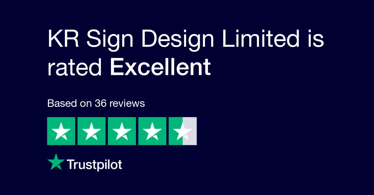 KRSignDesign's tweet photo. We are now rated 4.7 by our customers on Trustpilot! https://t.co/orZerQC72B https://t.co/iAm0VTJOmO
