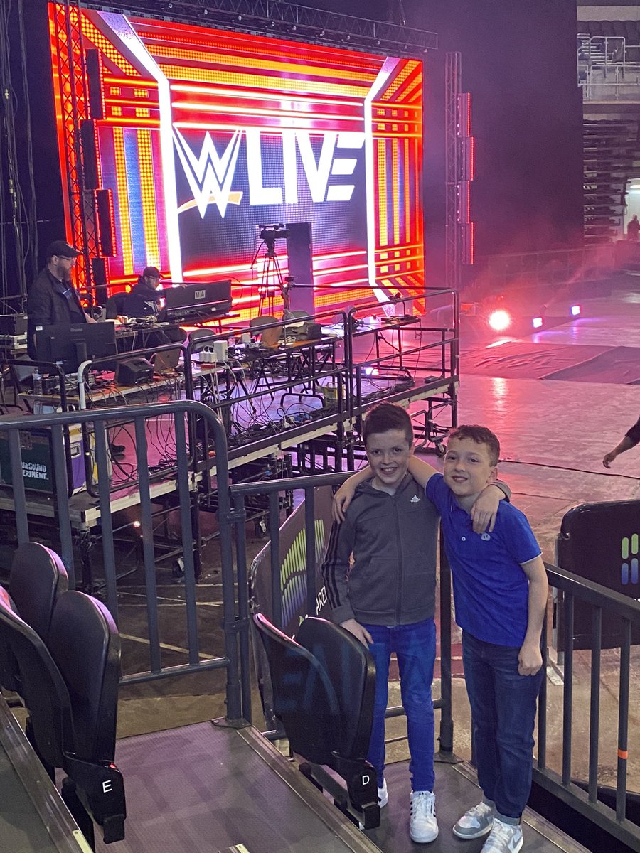 G1980MAC's tweet photo. Boys Sooooo excited #WWEBelfast https://t.co/oqC6BZNqCt