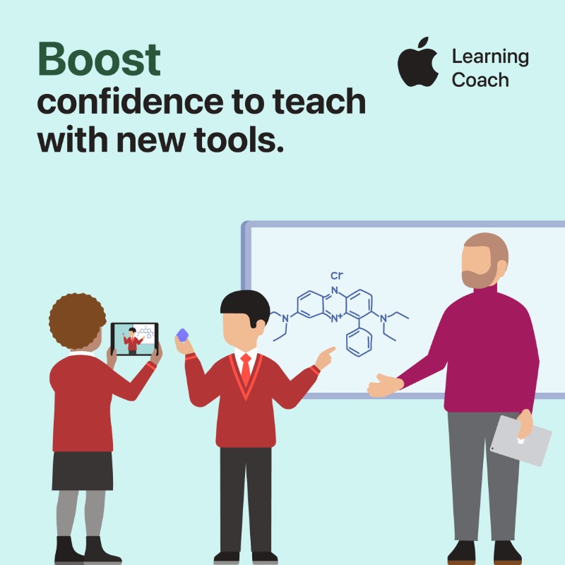 AppleEDU's tweet photo. Explore Apple Learning Coach — a free certification program designed to help coaching educators transform teaching and learning with Apple technology.