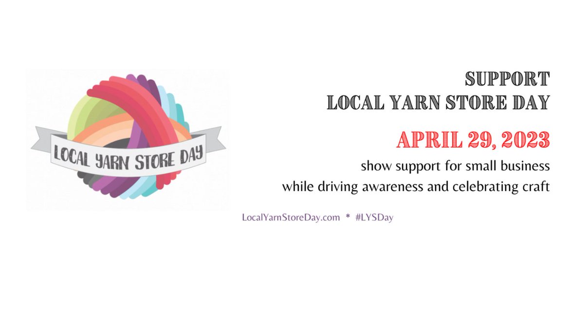 DarnYarn's tweet photo. Tomorrow is #lysday ! Join us from 10 - 4. Bring a project and stay all day, or just stop in and say hello. #lys #shoplocal #shopsmall #yarnshop #lyslove #darnyarn #darnyarnharmony https://t.co/J8e7HOMs4O