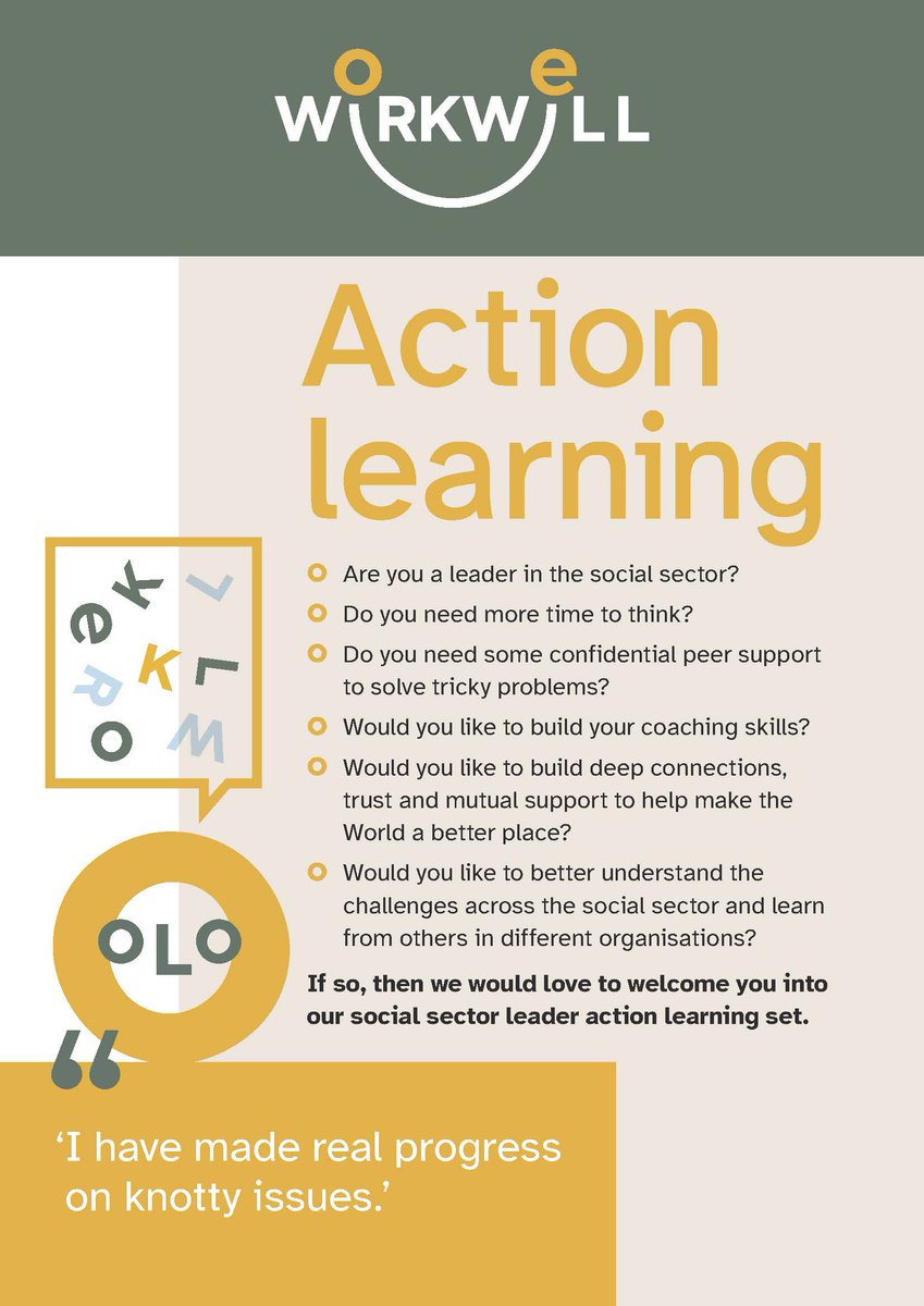 wrkwll's tweet photo. Our action learning sets come together every 6-8 weeks for 3.5 hours on Zoom to confidentially support and challenge each other, led by an expert facilitator.

To find our more about what action learning could do for your team visit: https://t.co/fcDzsyeAkr

#actionlearning https://t.co/ooIJX04abn
