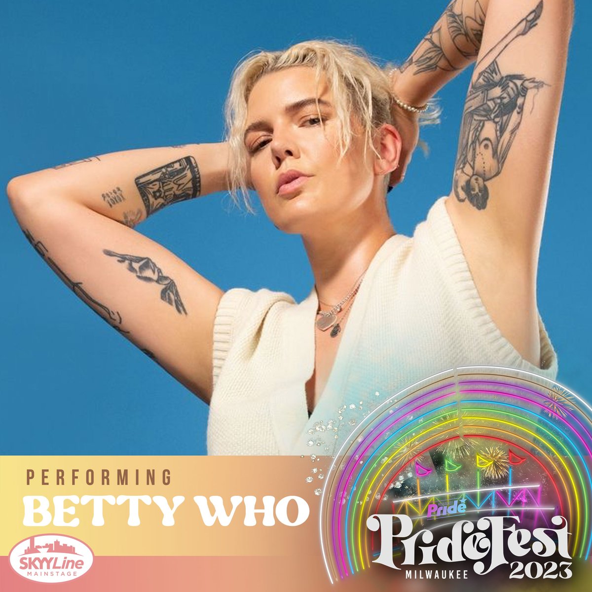 Milwaukee!! 🌈 🌈  I CAN’T WAIT perform at this year’s @mkepride this June. It’s gonna be BIG!!! 🥰🕺🏼 Get your tickets: pridefeststore.sfgrounds.com/all-tickets