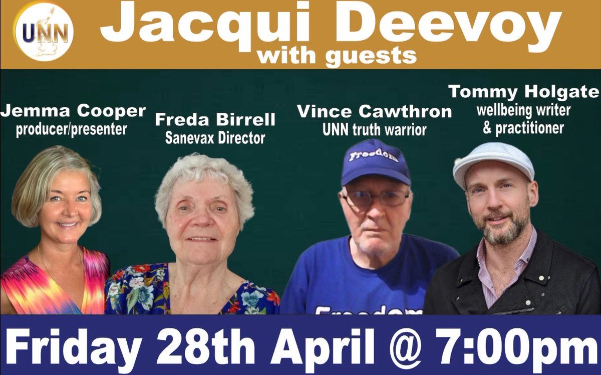 TommyHolgate's tweet photo. Going live with @JacquiDeeovy1 on @UnityNewsNet tonight.
Show is 7-9pm, I'll be dropping in from 8.30 to chat all things health &amp; wellbeing, spirituality and consciousness 😎🥰💫 https://t.co/fw53PudsMr