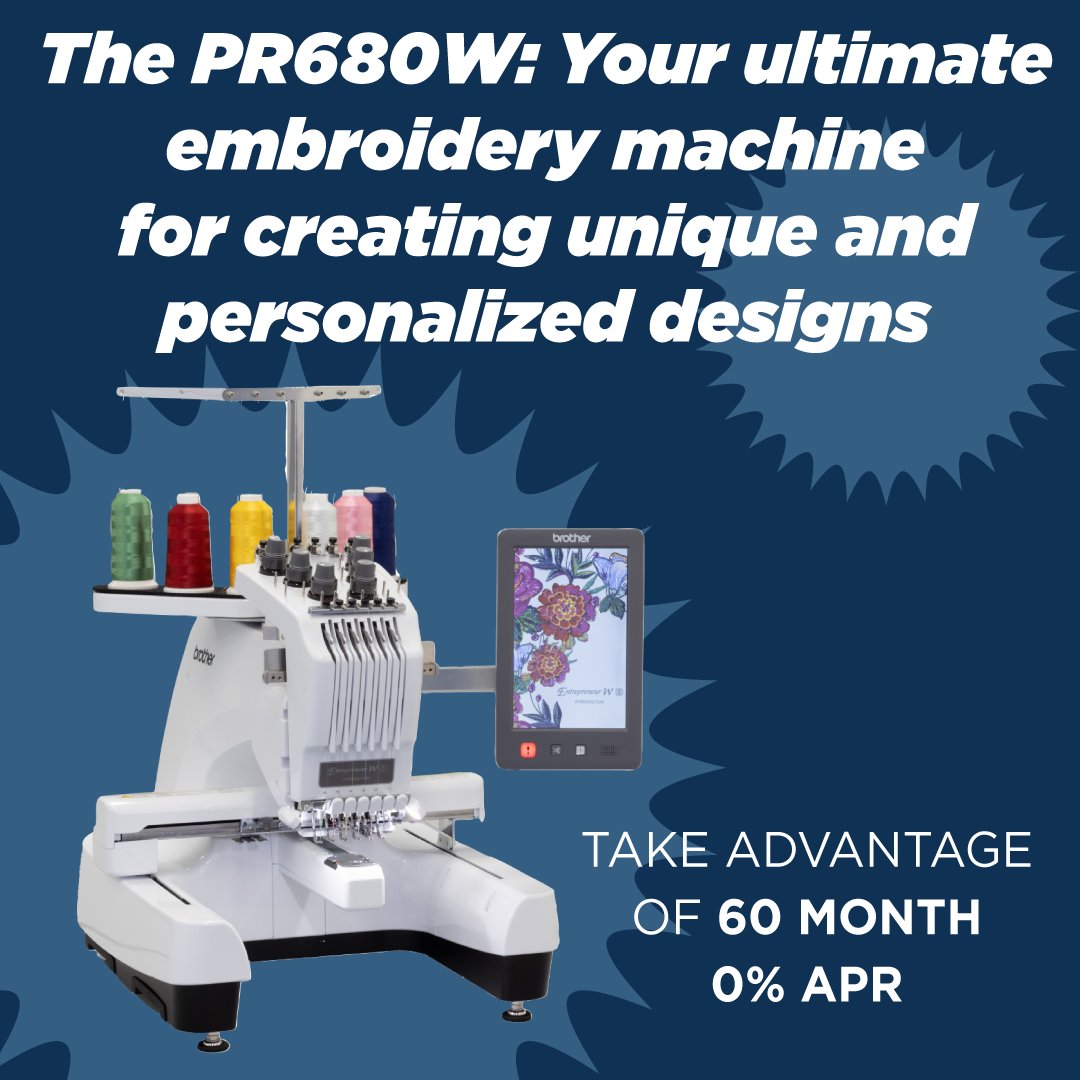 allbrands1976's tweet image. Unleash your creativity with the PR680W's 6-needle embroidery capabilities! 
#EmbroideryGoals #SewingSolutions #CreativeCrafts

Shop the PR680W: allbrands.com/products/103594