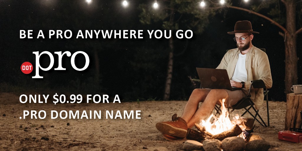 Porkbun's tweet photo. The perfect domain name for digital nomads – Get your .PRO domain name for just $0.99 today, only at Porkbun!

Live life on your terms: https://t.co/d7rgU3qc0d https://t.co/xHbM53y3wQ