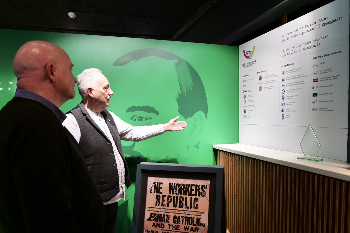 We’re delighted that the Secretary General of <a href="/RMTunion/">RMT</a> Mick Lynch called into Áras Uí Chonghaile | James Connolly Visitor Centre while he’s in Belfast for the annual May Day parade!

Go raibh míle maith agat, Mick - it was great to have you with us 🙌🏼