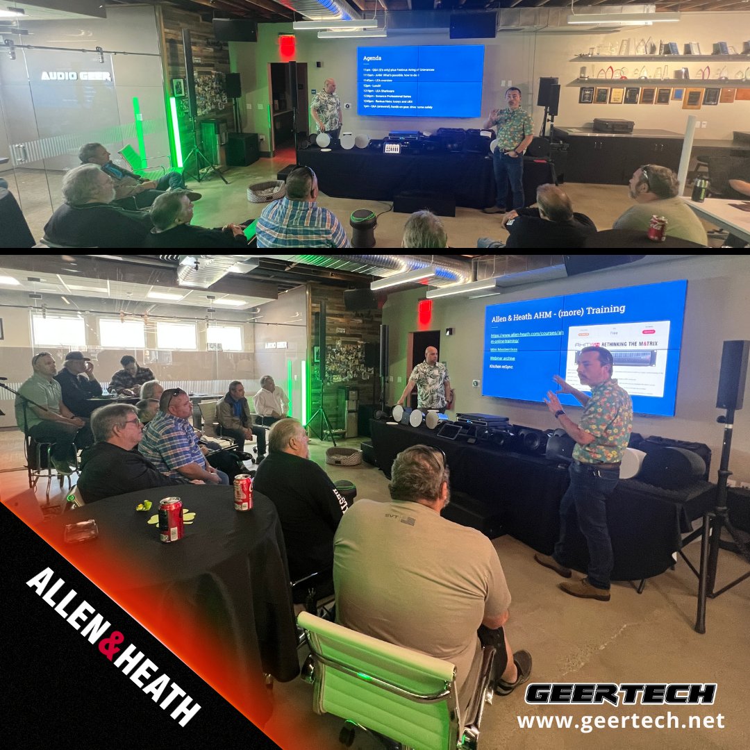GeerTech's tweet image. Our #KitchenSync's allows #AVTweeps hands-on design practice with @allen_heath AHM Series Audio Matrix Processors. Contact us for a demo geertech.net

#Audiogeer #GeerTech #GeerTalk #ProAudio #ProAV #audio #audioprocessors #allenandheath #wemakeevents #LiveSound