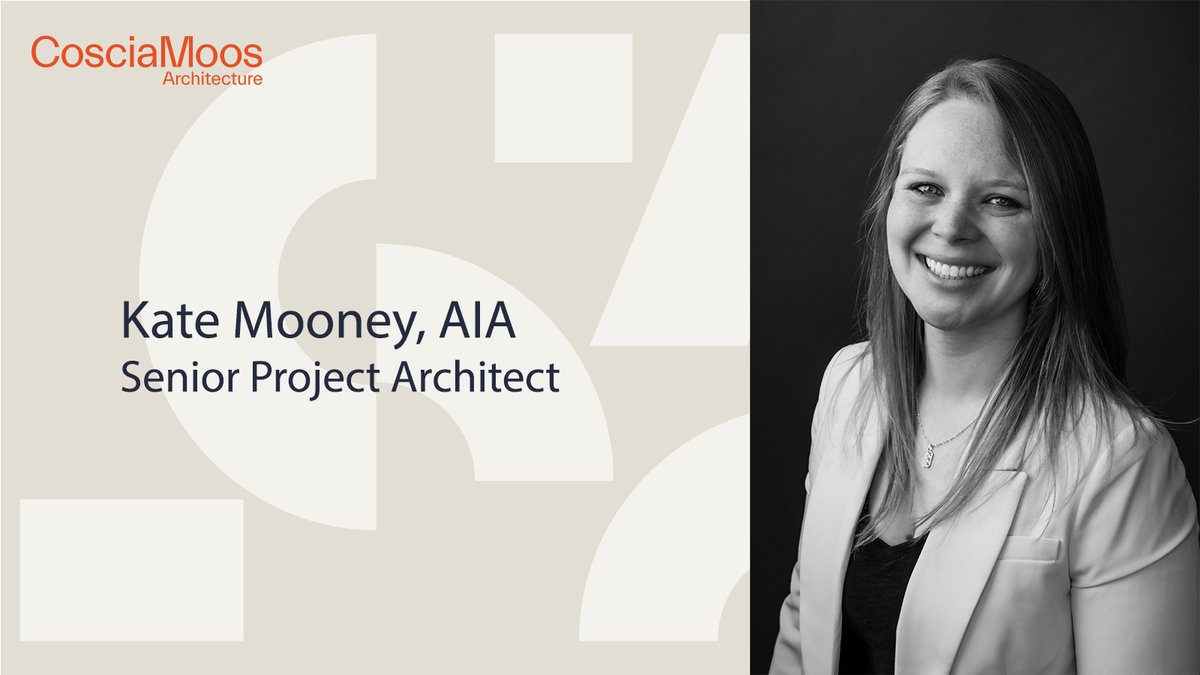 CosciaMoosArch's tweet photo. We’re proud to welcome Kate Mooney, AIA to CosciaMoos as a Senior Project Architect on our Healthcare team. Kate is a collaborative and engaged architect with over ten years of experience. We’re excited to have her on our team! https://t.co/bCFtptfHuc