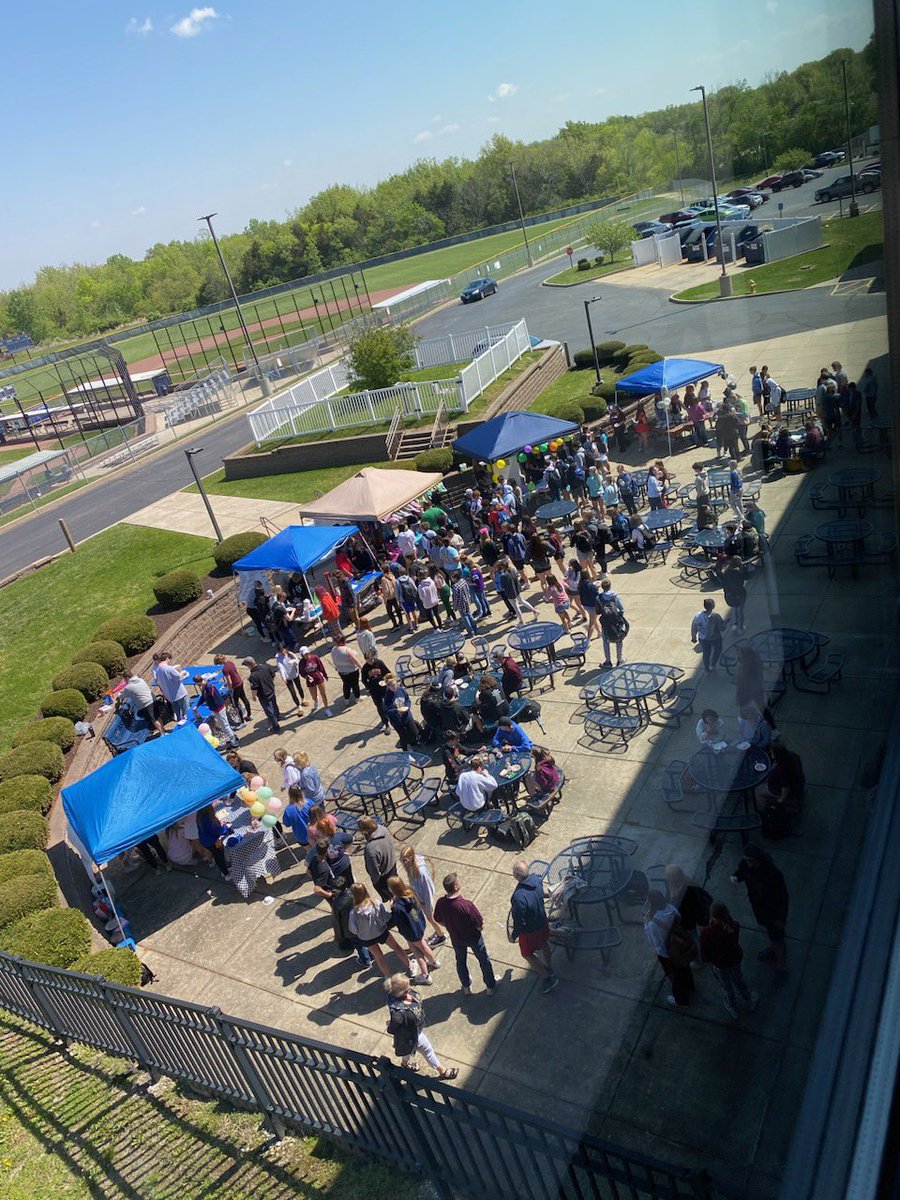 It was a beautiful day for ice cream on the patio! So proud of Advanced Marketing and their friends who helped!!!