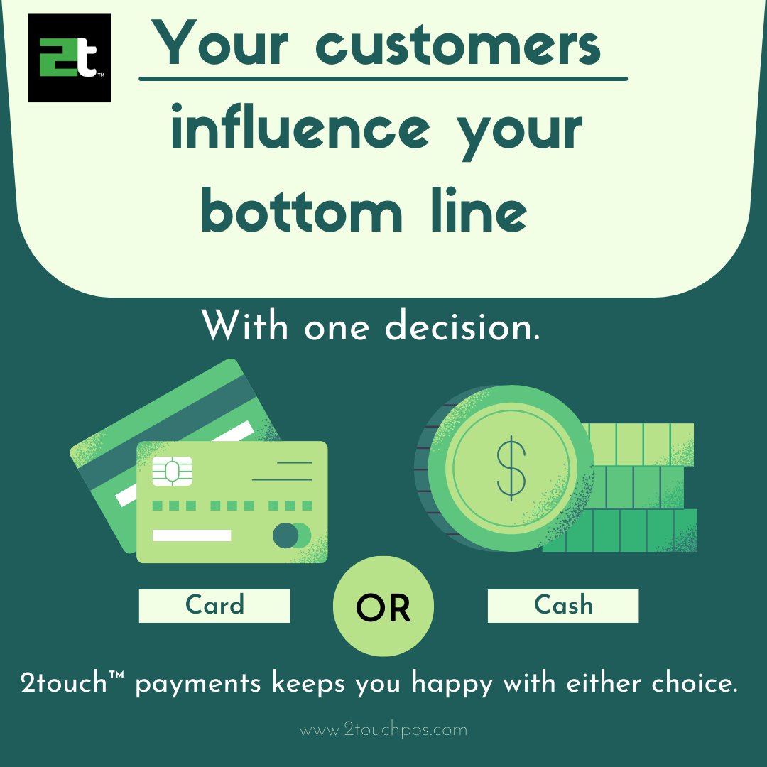 2touchpos's tweet photo. Have you thought about initiating a Payment Program to meet your payments processing needs? Now there is a way to make processing fees into a revenue stream. Talk to our team about the programs available that will work for you!  https://t.co/GWvWbwMDmL https://t.co/PcRaXCTSLw