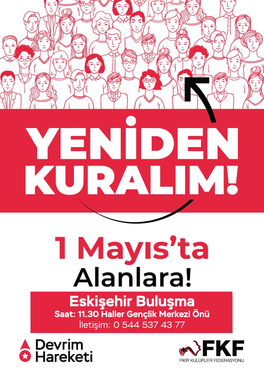 Yeniden Kuralım!

1 Mayıs'ta Alanlara!

Buluşma Noktaları👇

#1Mayıs #1Mayıs2023 
devrim.org.tr/katil/