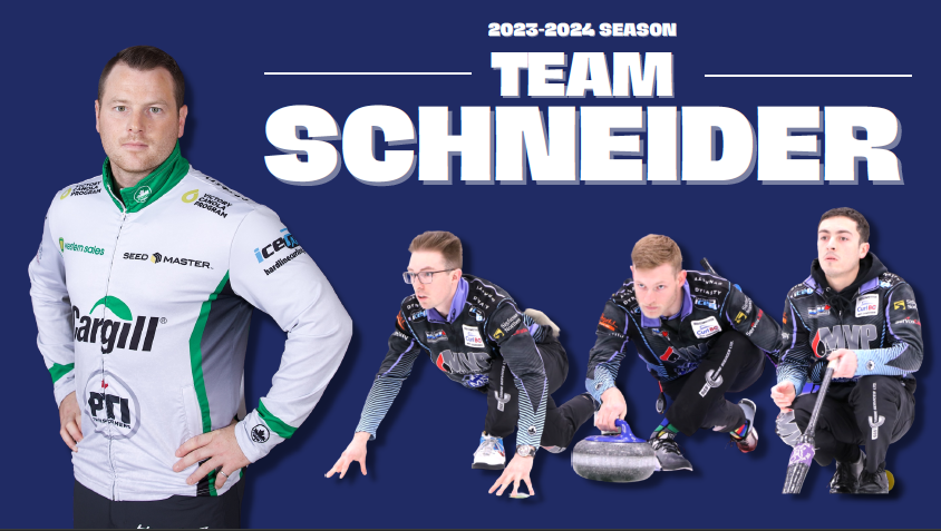 VanAmCurling's tweet photo. Now representing the Victoria Curling Club, the newest Cat in town! Alex, Jason, Sterling, and Bryan are super excited to welcome Catlin Schneider to help us defend our BC title. Catlin brings a wealth of Brier, Grand Slam of Curling, and Olympic Trials experience. https://t.co/t9bSQUao6A