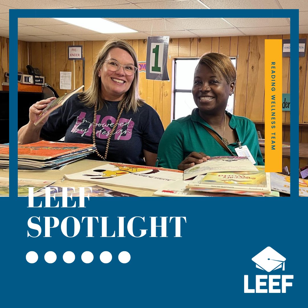 LEEF_TX's tweet photo. To wrap up a wonderful #NationalLibraryWeek LEEF would like to spotlight the amazing staff with @LeanderISD_Lib #ReadingWellness. These individuals have helped LEEF with literacy initiatives and our fabulous book portable - we appreciate all they do for us AND #1LISD!📚 https://t.co/l6j9Z4E7nW