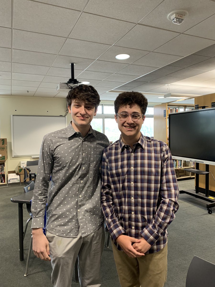 renee_spanos's tweet photo. It was an honor to judge AP Capstone presentations by David Feldman and Nate Tyll. Boys to men!!
#AFocusedFuture #ElwoodKnights https://t.co/JUkPaRnNr3