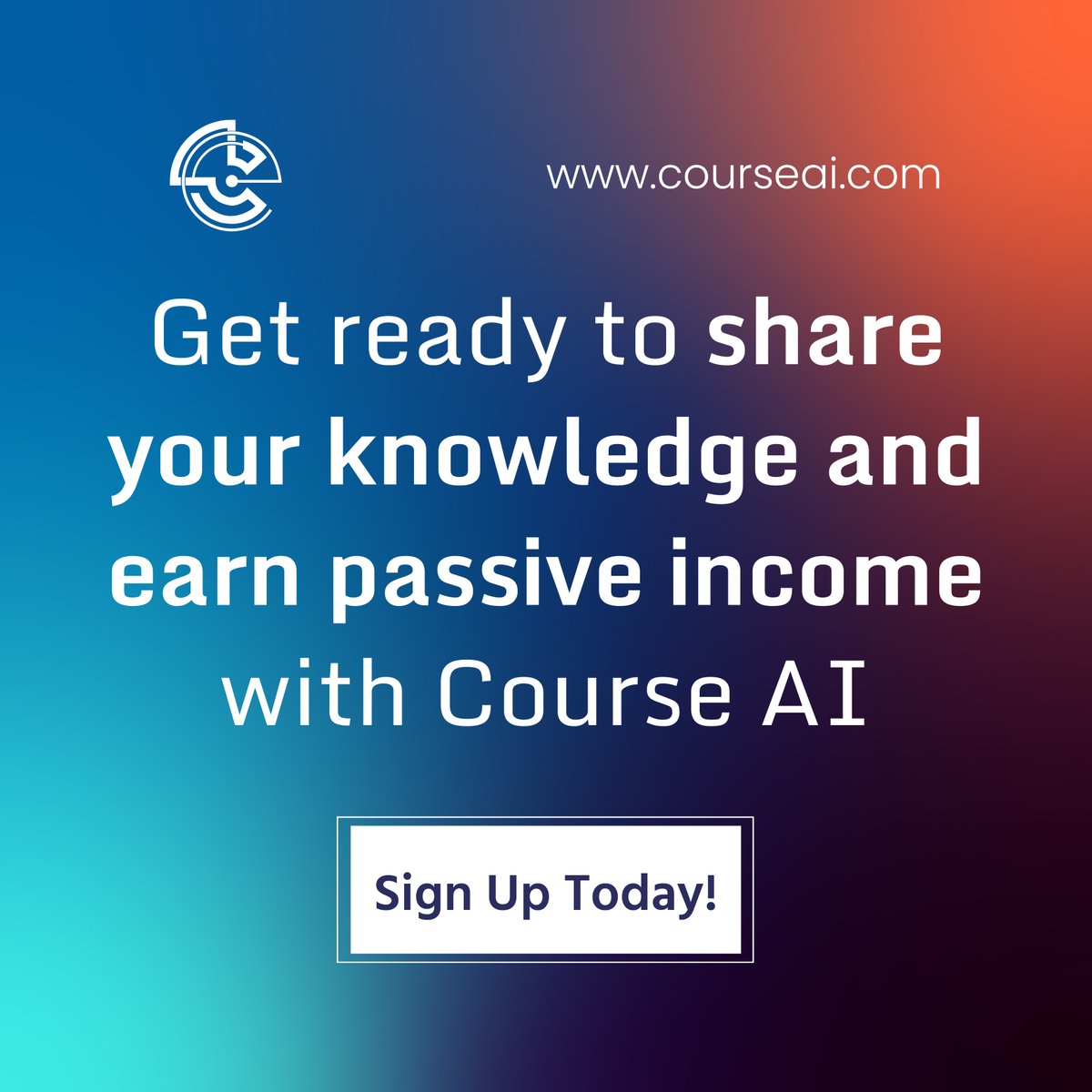 The_CourseAI's tweet photo. At CourseAI, we’ve developed a cutting-edge platform that leverages AI, making it easy to create and sell online courses. 

Sign-Up today and become one of the early adopters of Course AI.👇👇 
https://t.co/JPIQiqITAO https://t.co/c4SQ8IOhih