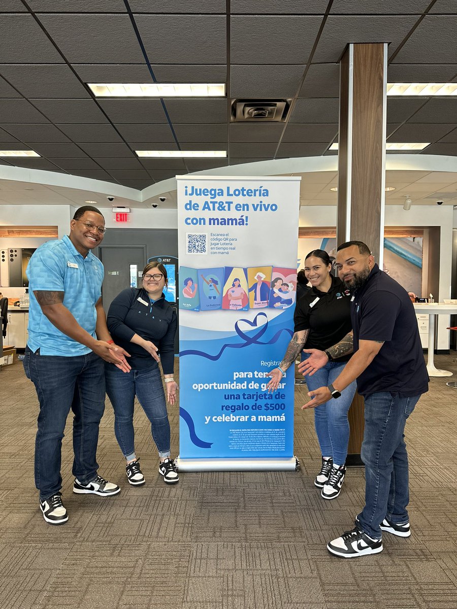 NicoleKHinojosa's tweet photo. We are ready to serve our super moms at North Tampa for Mother’s Day! Come visit us &amp; play Lotería for your chance to win $500! #mothersday2023 #lifeAtATT #FreshkicksFriday #PandaPandaPanda 🐼 @One_FLA @shawni777 @MannyBerrios2 @DavidWhiteGlobe @OneflaC @Eman_Conexion https://t.co/AHTb3UauhT