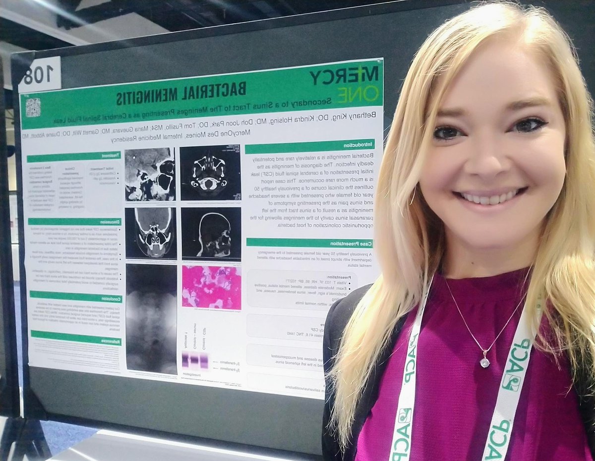 DrKingDO's tweet photo. Our team is so excited to be selected to compete in the National Poster Competitions for the #ACP2023 in San Diego, California! We were thrilled to win our state competition, and beyond honored to be participating at the national level!
#IMProud #dsmimresidency #ACPIMphysicians https://t.co/BAm8m07y93